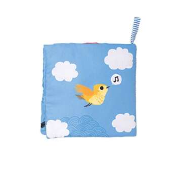 Sky-Themed Soft Baby Activity Book with Squeaker