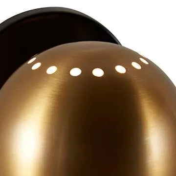 Rivet Mid Century Modern Wall Sconce in Gold Finish