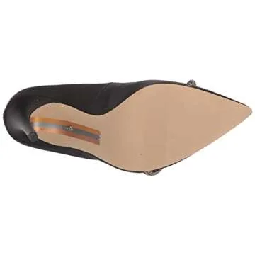 Sam Edelman Deela Pump Black Satin 6 Medium