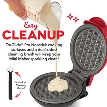 DASH Deluxe Mini Waffle Maker for Perfect Waffles and More
