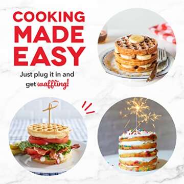 DASH Deluxe Mini Waffle Maker for Perfect Waffles and More