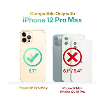 GVIEWIN Shockproof iPhone 12 Pro Max Case for Women