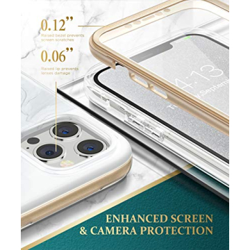 GVIEWIN Shockproof iPhone 12 Pro Max Case for Women