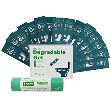 Webetop Degradable Gel Toilet Powder – Gelling & Deodorizing Waste Solution for Camping & RVs