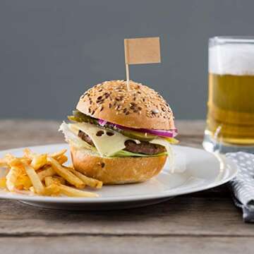 Senkary 200 Pack Blank Food Cheese Labels for Parties