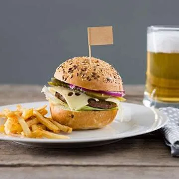 Senkary 200 Pack Blank Food Cheese Labels for Parties