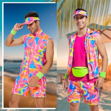 Stylish Yonroik 80s Workout Costume for Men
