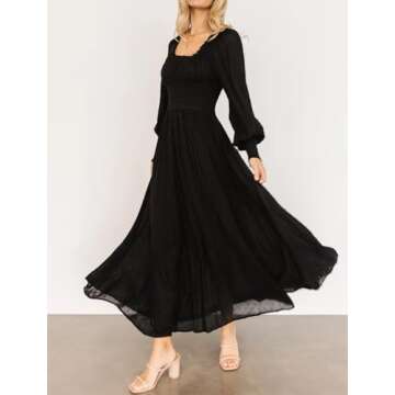 R.Vivimos Long Sleeve Maxi Dress for Stylish Occasions