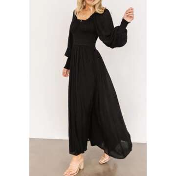R.Vivimos Long Sleeve Maxi Dress for Stylish Occasions