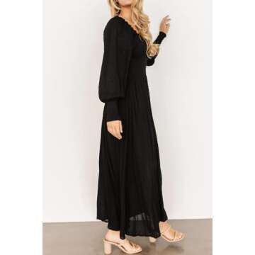 R.Vivimos Long Sleeve Maxi Dress for Stylish Occasions