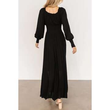 R.Vivimos Long Sleeve Maxi Dress for Stylish Occasions