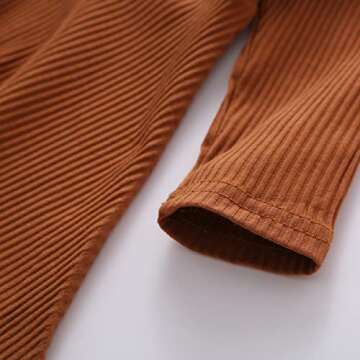 Ritatte Toddler Girls Ribbed Ruffle Dress - Stylish Comfort