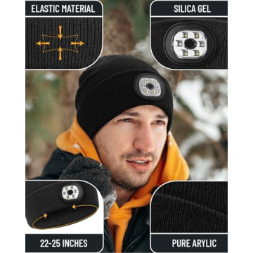 Rechargeable LED Beanie – Perfect for Winter Adventures