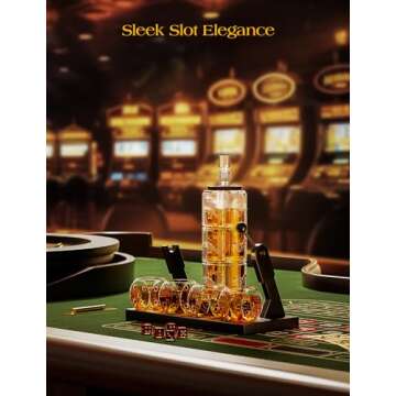 Slot Whiskey Decanter Set | Luxury Gift for Whiskey Enthusiasts