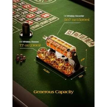 Slot Whiskey Decanter Set | Luxury Gift for Whiskey Enthusiasts