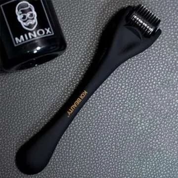 Koi Beauty Derma Roller Titanium Microneedling Roller, 540 Microneedle Roller, Premium Micro Needling Roller for Men Women, Micro Needle Roller