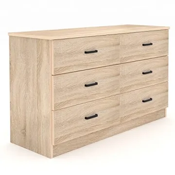 Bigbiglife 6 Drawer Modern Dresser for Bedroom Storage
