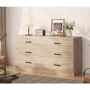 Bigbiglife 6 Drawer Modern Dresser for Bedroom Storage