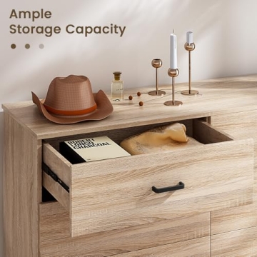 Bigbiglife 6 Drawer Modern Dresser for Bedroom Storage