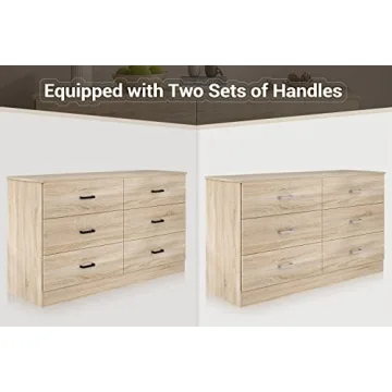 Bigbiglife 6 Drawer Modern Dresser for Bedroom Storage