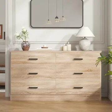 Bigbiglife 6 Drawer Modern Dresser for Bedroom Storage