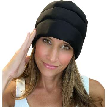 Migraine Relief Hat - Headache Ice Wrap XL Size