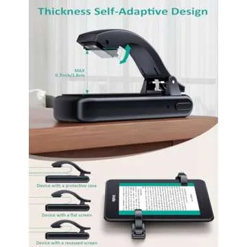 Ergonomic Tablet Stand & Ereader Pillow with Page Turner