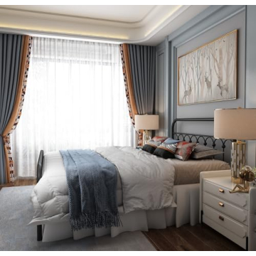 Sturdy YALAXON Vintage Full Size Metal Bed Frame