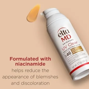 EltaMD UV Clear Tinted Sunscreen for Face - Deep Tinted SPF 46 with Zinc Oxide, Oil-Free, Dermatologist Recommended, 1.7 oz