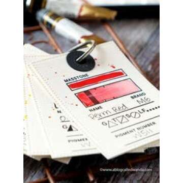 Waffle Flower Swatch Stamp Set - 1.62" x 2.52" Approx. Swatch Size - Photopolymer Clear Stamp for Color, Pigment and Ink Studies - Great for Watercolors and Mixed Media.