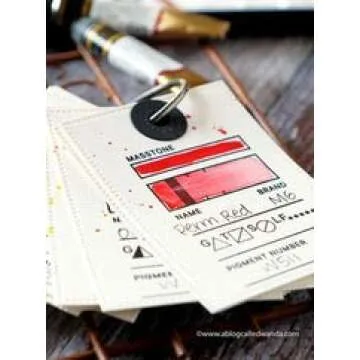 Waffle Flower Swatch Stamp Set - 1.62" x 2.52" Approx. Swatch Size - Photopolymer Clear Stamp for Color, Pigment and Ink Studies - Great for Watercolors and Mixed Media.