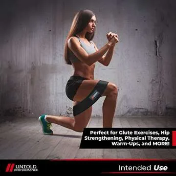 Untold Performance Heavy Resistance Bands - Hip Bands for Working Out, Premium Exercise Bands Resistance, Durable Resistance Bands for Strength, Flexibility & Glute Workouts (Black - Heavy, 1)