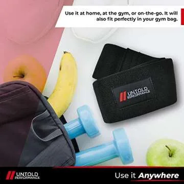 Untold Performance Heavy Resistance Bands - Hip Bands for Working Out, Premium Exercise Bands Resistance, Durable Resistance Bands for Strength, Flexibility & Glute Workouts (Black - Heavy, 1)