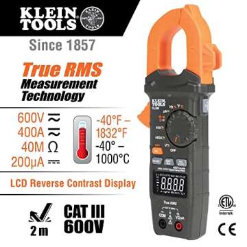 Klein Tools CL390 AC/DC Digital Clamp Meter - Versatile & Reliable