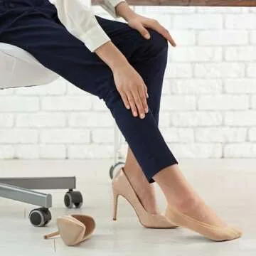 WISVOOO No Show Socks – Invisible Non-Slip Thin Liner Socks