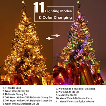 Brizled Christmas Lights 200 LED Color Changing String Lights