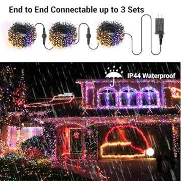 Brizled Christmas Lights 200 LED Color Changing String Lights