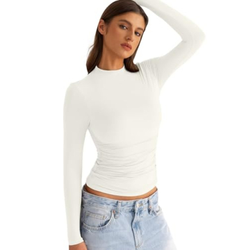 EasyGala Womens Mock Neck Long Sleeve Tops for Every Occasion
