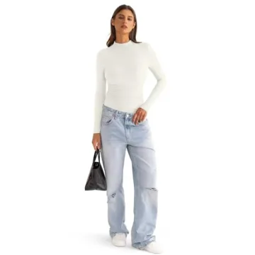 EasyGala Womens Mock Neck Long Sleeve Tops for Every Occasion