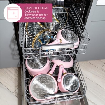 Paris Hilton Epic Nonstick Pots and Pans Set for Stylish Cooking