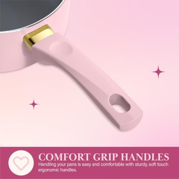 Paris Hilton Epic Nonstick Pots and Pans Set for Stylish Cooking