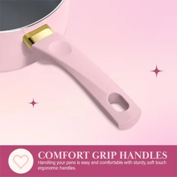 Paris Hilton Epic Nonstick Pots and Pans Set for Stylish Cooking