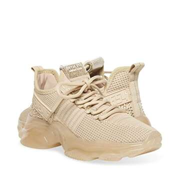 Steve Madden Women's Maxima Sneaker, Blush Multi, 10