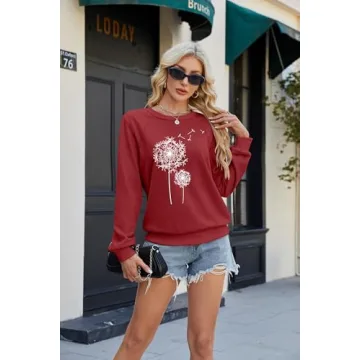 BANGELY Women’s Stylish Dandelion Sweatshirt Online