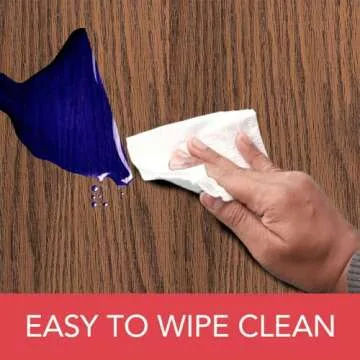 Deluxe Elastic Edged Fitted Table Cover - Woodgrain Design