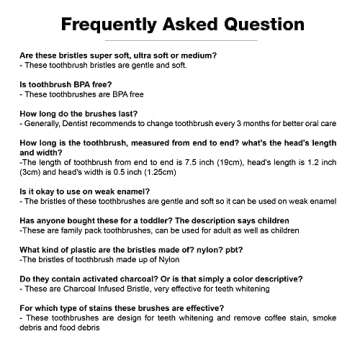 Dental Expert Charcoal Toothbrush Ultra Soft for Sensitive Gums - Teeth Whitening Brush for Adults &...