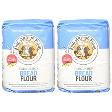 King Arthur Flour - Unbleached Bread Flour, 5 Pound (Pack of 2)