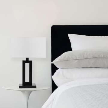 Globe Electric D'Alessio Table Lamp - Modern Matte Black Design