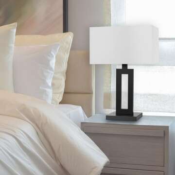 Globe Electric D'Alessio Table Lamp - Modern Matte Black Design