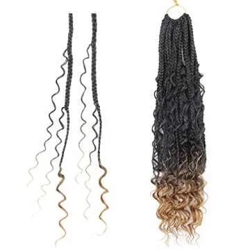 7 Packs Crochet Box Braids 20 Inch Extensions T27#